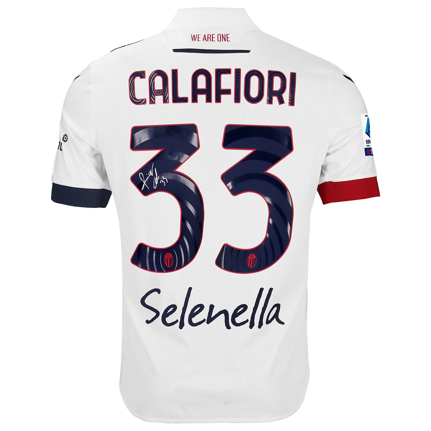 BOLOGNA FC 2023/24 SIGNED AWAY JERSEY CALAFIORI