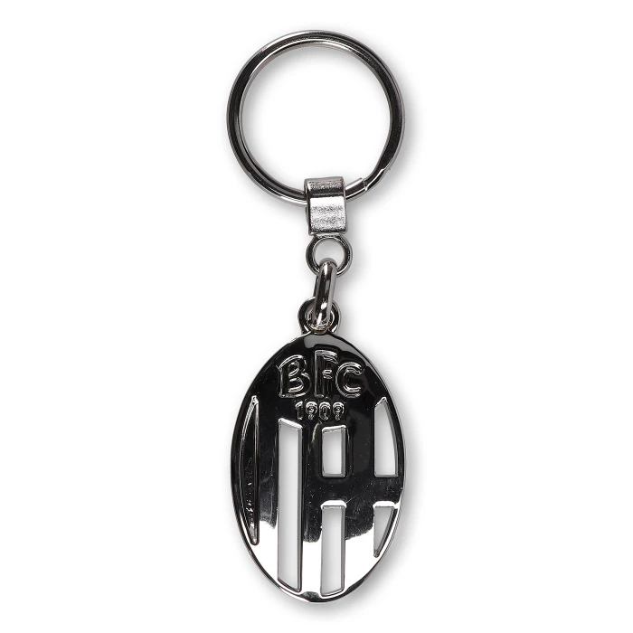 BOLOGNA FC SILVER LOGO KEYRING - 2022