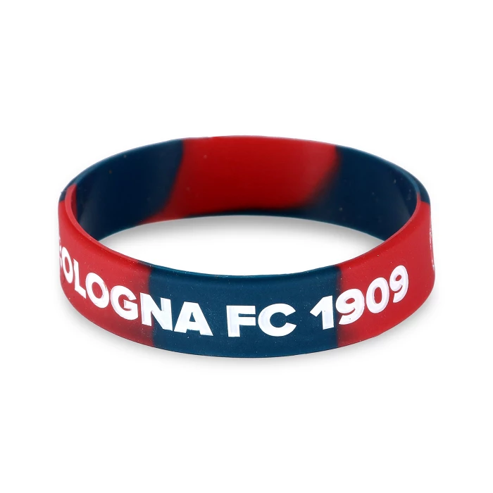 BOLOGNA FC RED AND BLUE SILICONE BRACELET - KIDS - 2022