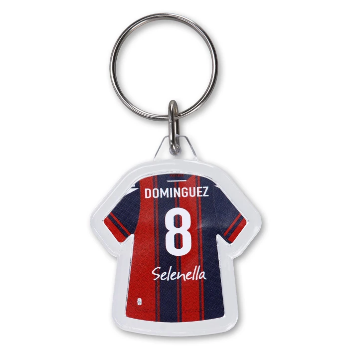 BOLOGNA FC DOMINGUEZ 8 HOME JERSEY KEYRING - 2022