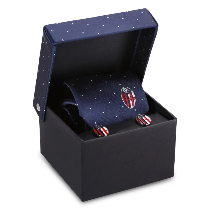 BOLOGNA FC TIE AND CUFFLINKS GIFT SET