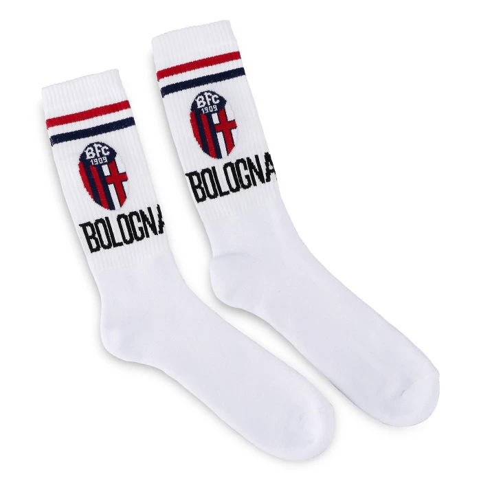 BOLOGNA FC WHITE SPORT SOCKS