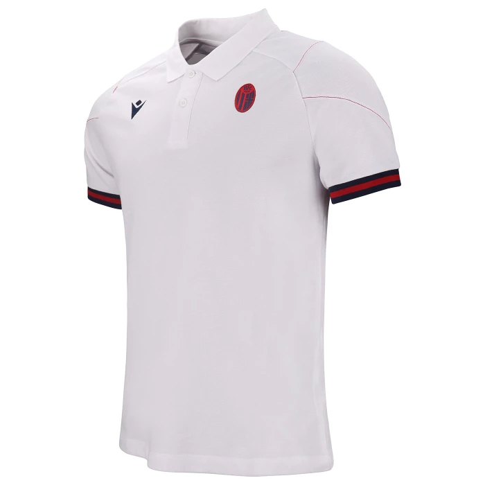 BOLOGNA FC WHITE TRAVEL POLO 2023/24
