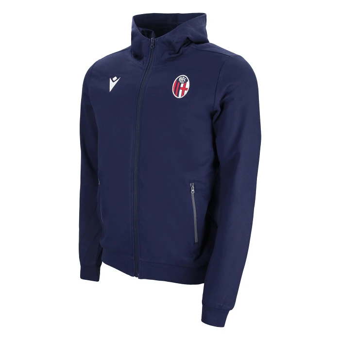 BOLOGNA FC LOGO FAN HOODIE FZ TOP 2023/24 - KIDS