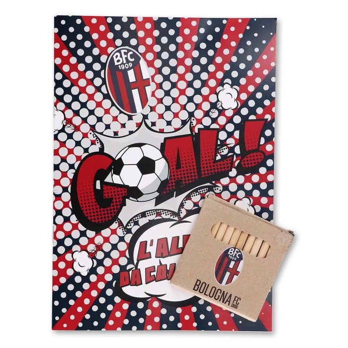 BOLOGNA FC ALBUM PENCILS AND STICKERS SET