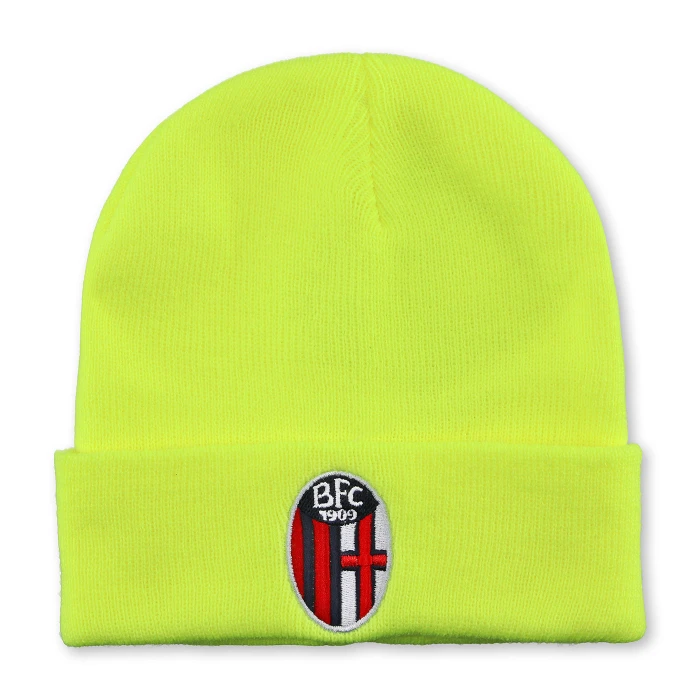 BOLOGNA FC FLUO YELLOW LOGO BEANIE