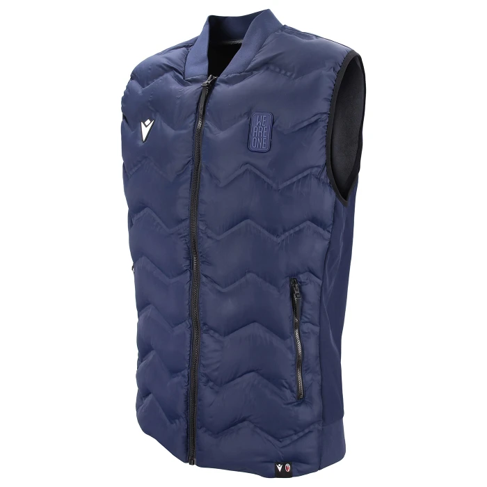 BOLOGNA FC BLUE ATHLEISURE PADDED GILET 2024/25