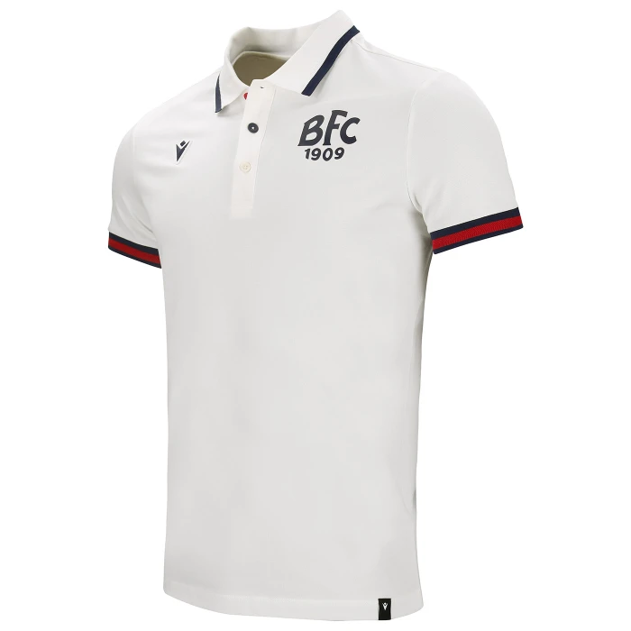 BOLOGNA FC WHITE TRAVEL POLO SHIRT 2024/25