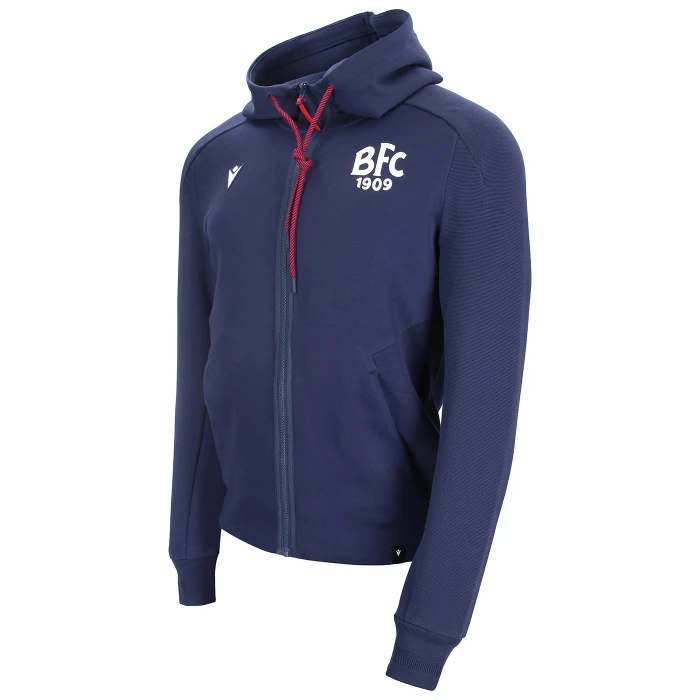 BOLOGNA FC TRAVEL FZ HOODIE TOP 2024/25