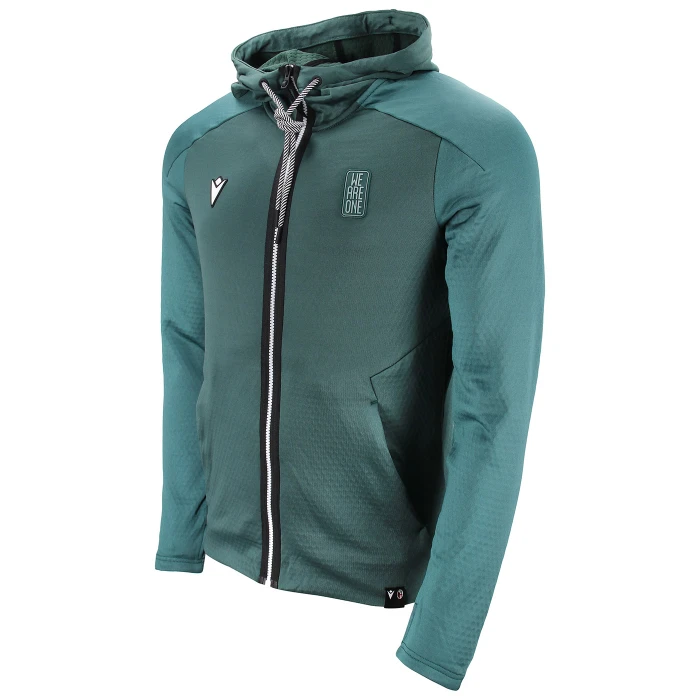 BOLOGNA FC GREEN ATHLEISURE FZ HOODIE TOP 2024/25