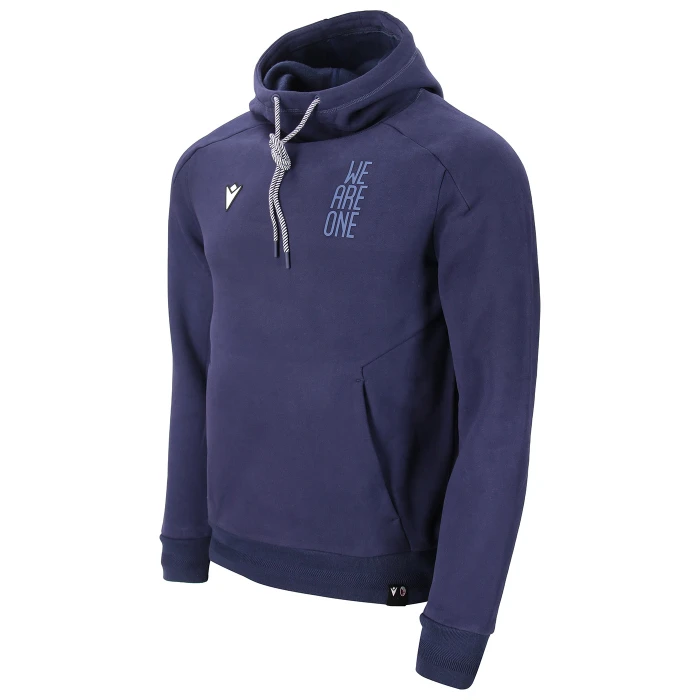 BOLOGNA FC BLUE ATHLEISURE HOODIE TOP 2024/25