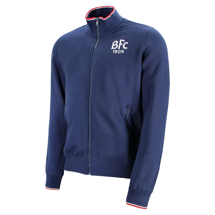 BOLOGNA FC NAVY BLUE FAN FZ TRACK TOP 2024/25 - KIDS