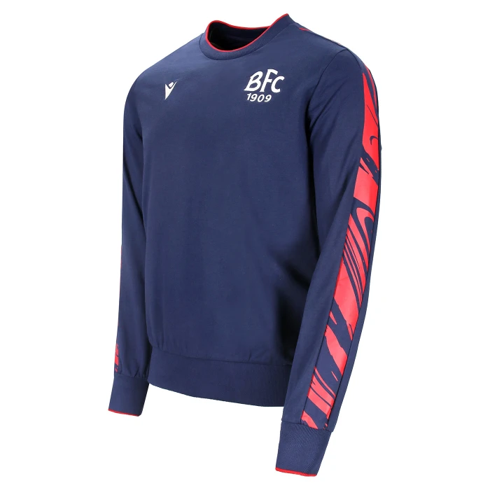 BOLOGNA FC NAVY BLUE FAN BFC 1909 SWEATSHIRT 2024/25 - KIDS