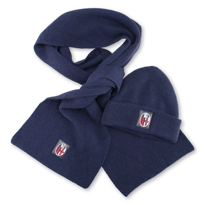 BOLOGNA FC BEANIE AND SCARF SET