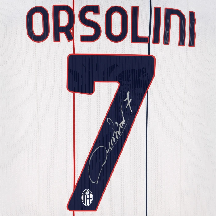 BOLOGNA FC AWAY JERSEY 2025/26 SIGNED ORSOLINI
