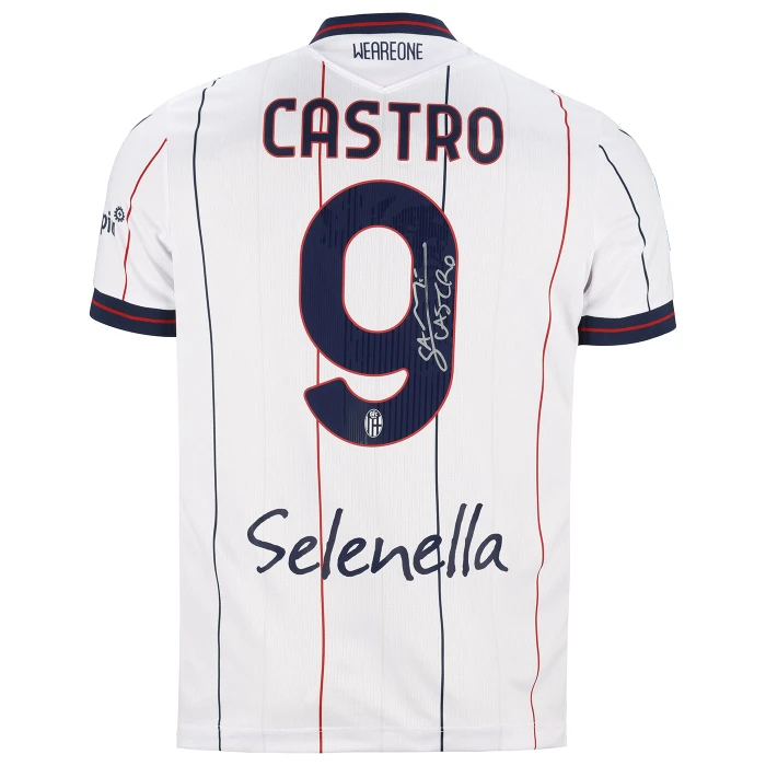 BOLOGNA FC AWAY JERSEY 2025/26 SIGNED CASTRO