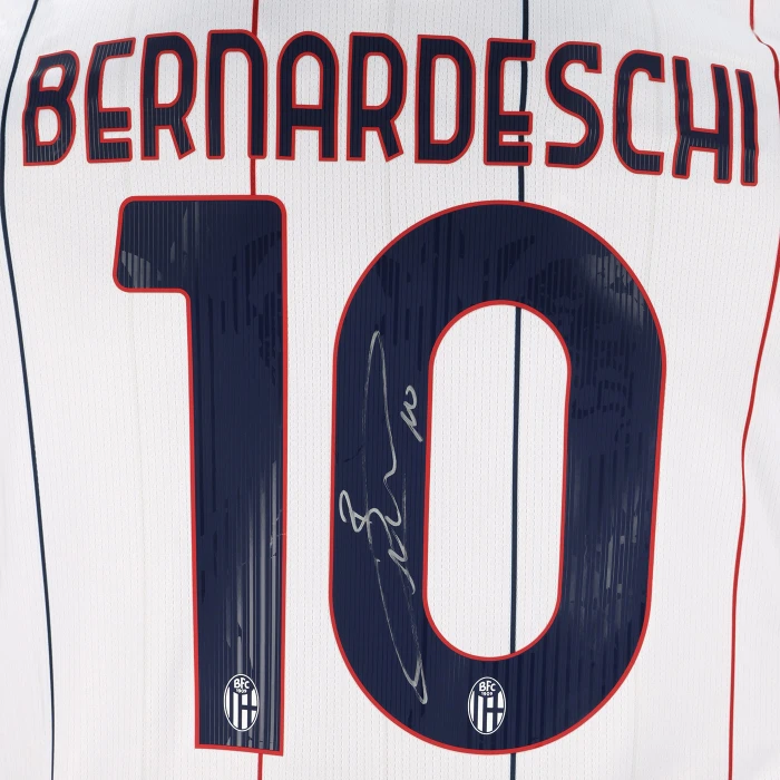 BOLOGNA FC AWAY JERSEY 2025/26 SIGNED BERNARDESCHI