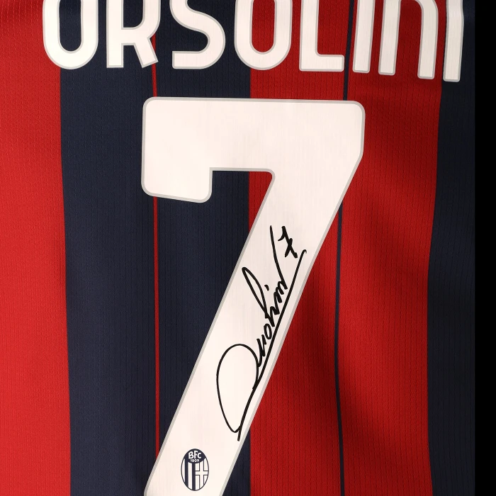 BOLOGNA MAGLIA GARA HOME 2025/26 AUTOGRAFATA ORSOLINI