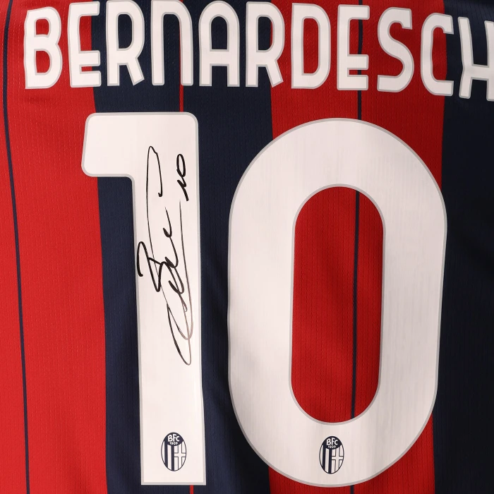 BOLOGNA MAGLIA GARA HOME 2025/26 AUTOGRAFATA BERNARDESCHI