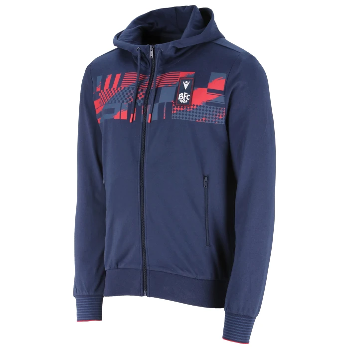BOLOGNA FC GRAPHIC FAN FZ HOODIE TOP 2025/26