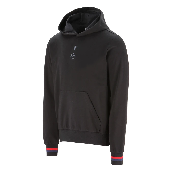 BOLOGNA FC BLACK FAN HOODIE TOP 2025/26 - LITTLE KIDS