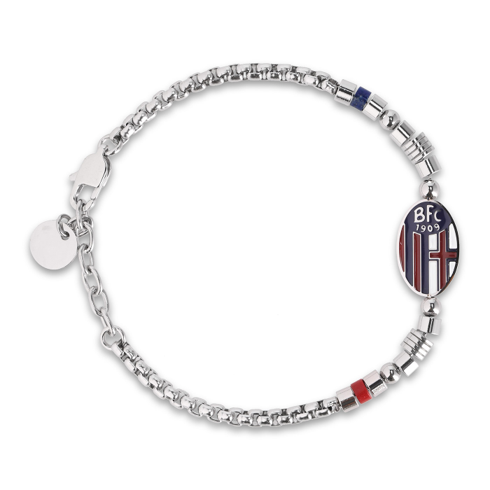 BOLOGNA FC LOGO STEEL BRACELET