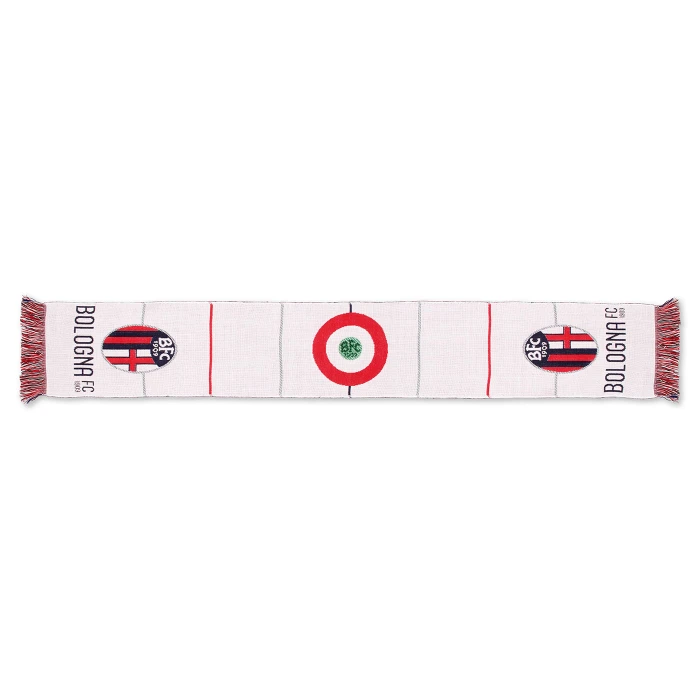 BOLOGNA FC COPPA ITALIA WHITE JACQUARD SCARF