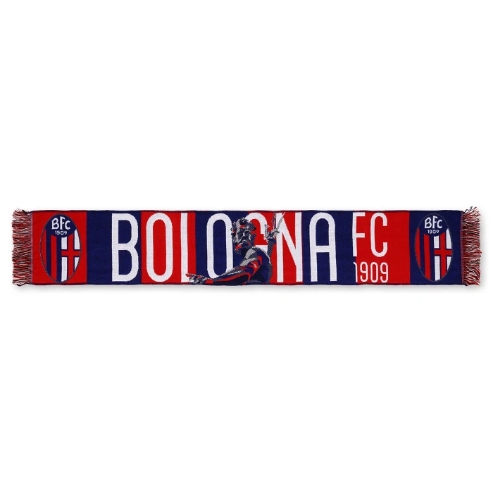 BOLOGNA FC RED AND BLUE NETTUNO JACQUARD SCARF