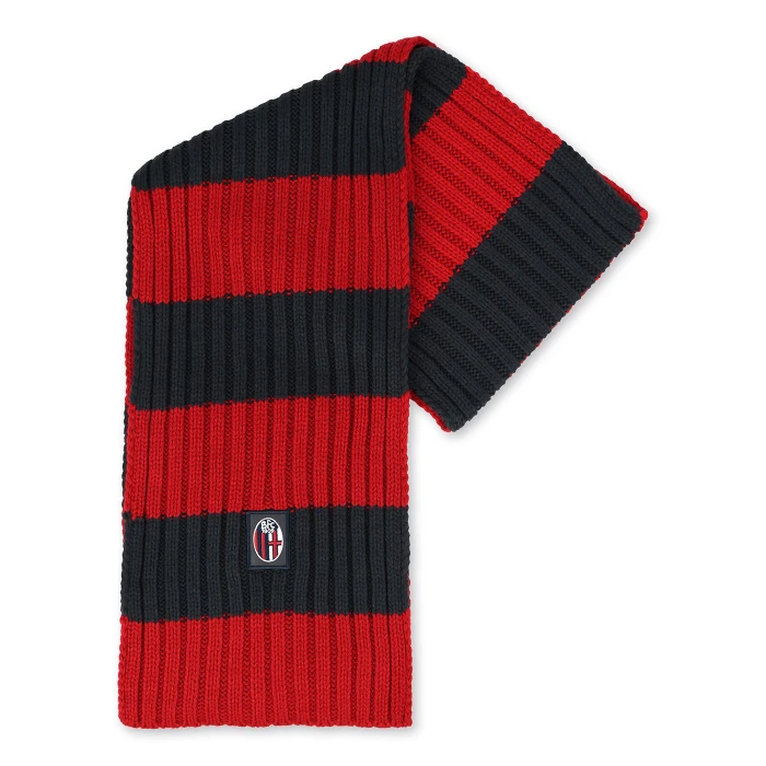 BOLOGNA SCIARPA IN MAGLIA ROSSOBLU