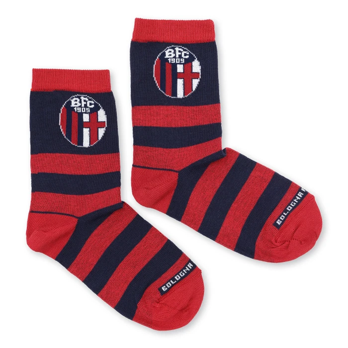 BOLOGNA FC STRIPED SOCKS - KIDS