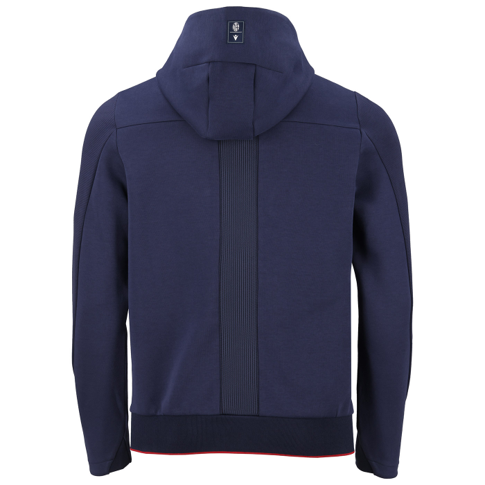 BOLOGNA FC NAVY TRAVEL HOODED TOP