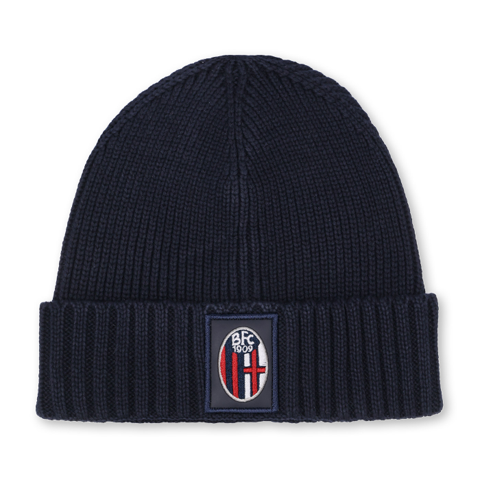 BOLOGNA FC LEATHER PATCH BEANIE