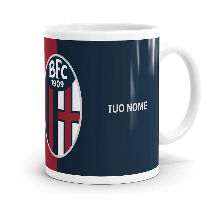 BOLOGNA FC RED AND BLUE LOGO MUG